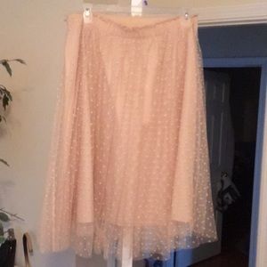 Tulle polka dot skirt